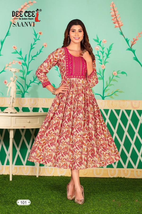 Deecee Saanvi Chanderi Fancy Kurti Collection